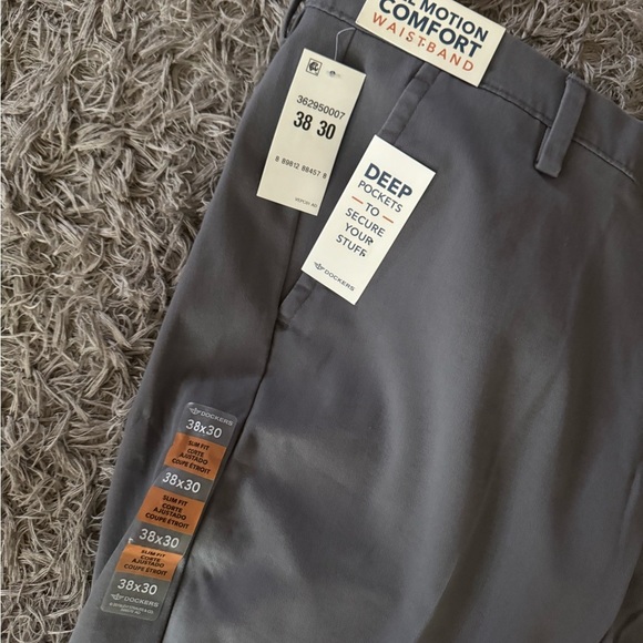 Dockers Men's Gray Easy Khaki Pants new with tags size 38X30 - Picture 5 of 5